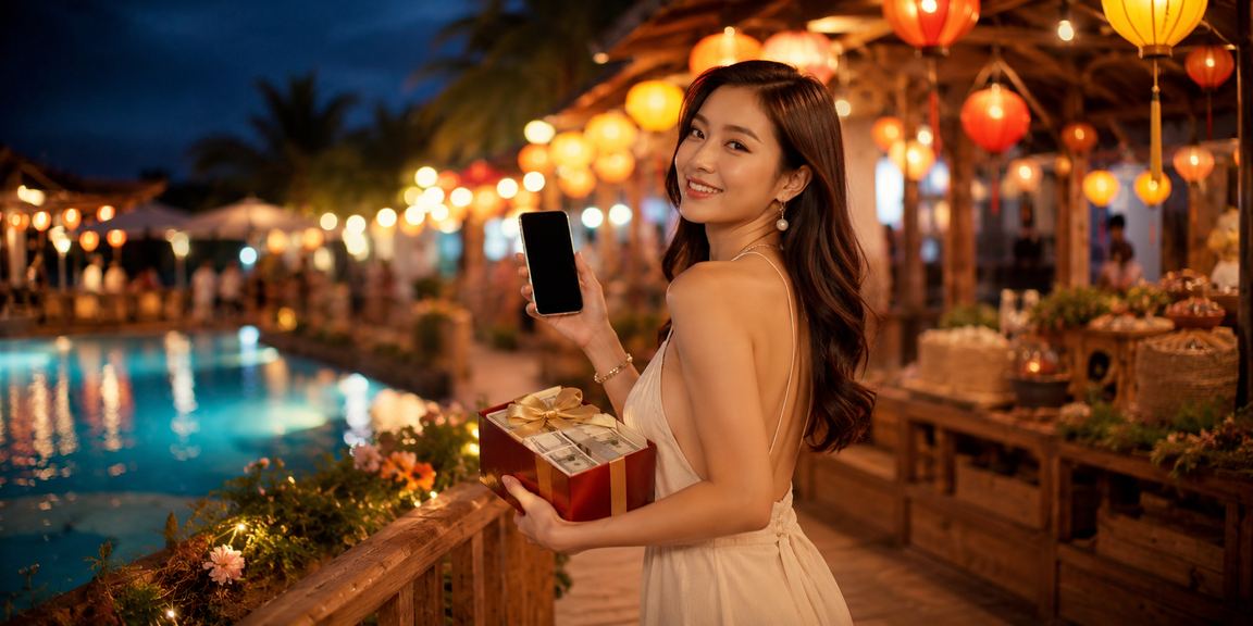 Cảnh cá cược casino Việt Nam ban đêm, giao diện 1790 trên thiết bị di động